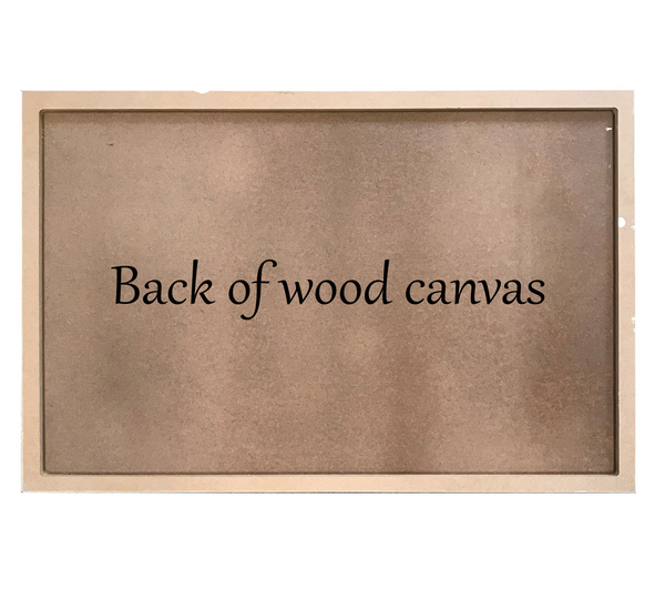 Scottish Highland Wood Canvas Wall Hanging