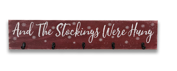 Wood Stocking Holder Christmas Decoration