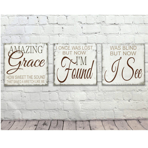 Amazing Grace Wall Art | Rusticly Inspired Signs