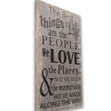 The Best Things In Life Inspirational Wood Wall Decor