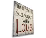 this kitchen is seasoned with love wood wall decor