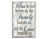 Bless The Food Wood Sign Kitchen Dining Room Decor