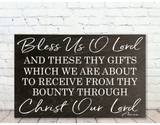 Bless Us O Lord Dining Room Wall Decor