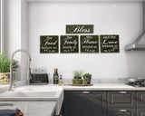 Bless The Food Before Us 5 pc. Wall Decor Set