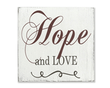 Faith Hope And Love Wood Sign Set Christian Wall Decor