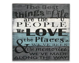 The best things in life Love quote wall sign photo wall 