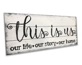 this is us rustic wood sign family room modern farmhouse wall decor