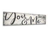 You And Me Wall Decor Personalized with Date