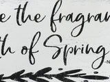 spring wall sign
