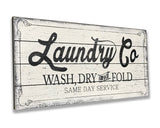 Laundry Co Wash Dry And Fold Laundry Room Wall Art