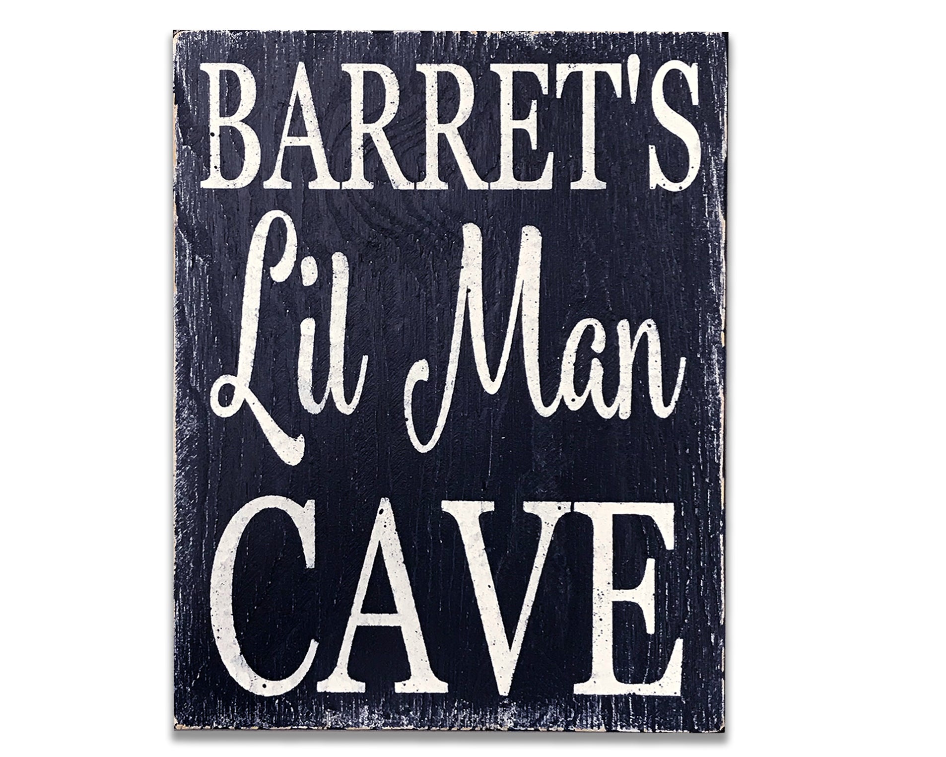 Lil Man Cave Boys Wall Sign