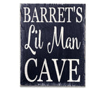 lil man cave personalized nursery wall decor
