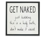 get naked bathroom sign