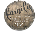 family sign rustic