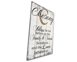 Bless The Food Before Us Personalized Wood Sign Dining Decor