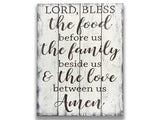 Lord Bless The Food Before Us Dining Room Wood Pallet Sign