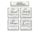 Bless The Food Before Us 5 pc. Wall Decor Set