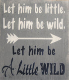 Let Him Be Little Lil Man Cave Compass Boys Nursery 3 pc. Set