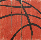 square basketball wall sign kids room