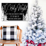 O Holy Night Christmas Sign | Rusticly Inspired Signs
