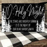 O Holy Night Christmas Sign | Rusticly Inspired Signs