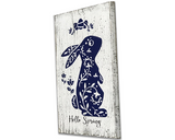 Hello Spring Onni Bunny Wood Sign