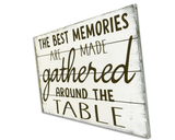 The Best Memories Are Made Gathered Around The Table Dining Decor