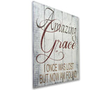 amazing grace christian wall art inspirational wooden sign