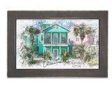 Personalized Beach House Custom Watercolor