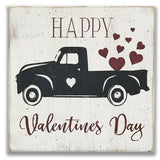 Happy Valentines Day Vintage Truck Sign