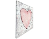 Watercolor Heart Valentines Day Wallhanging