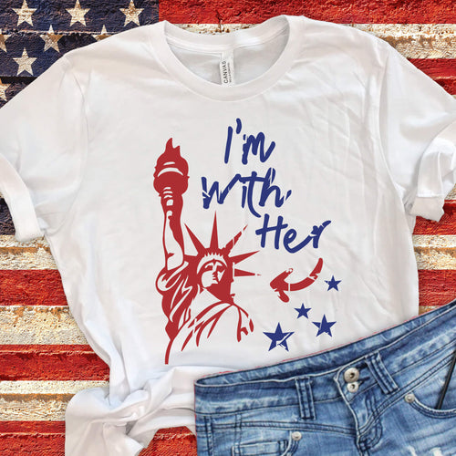 I'm With Her Patriotic Tshirt