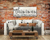 this is us wooden rustic wall sign family room wall decor