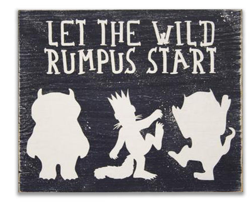 let the wild rumpus start boys nursery wall art