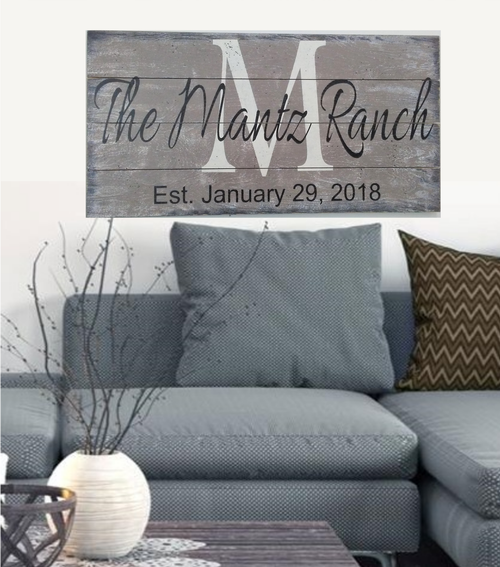 personalized wall art custom wood signs for ranch