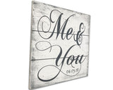 Me And You Wood Sign Personalized with Date