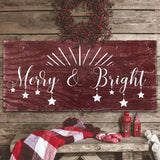 Merry And Bright Decoration Christmas Wall Decor