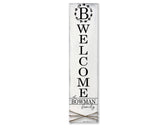 Welcome Monogram Personalized Name Sign