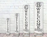 Welcome Monogram Personalized Name Sign