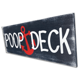 Poop Deck Wood Sign Nautical Nursery Decor