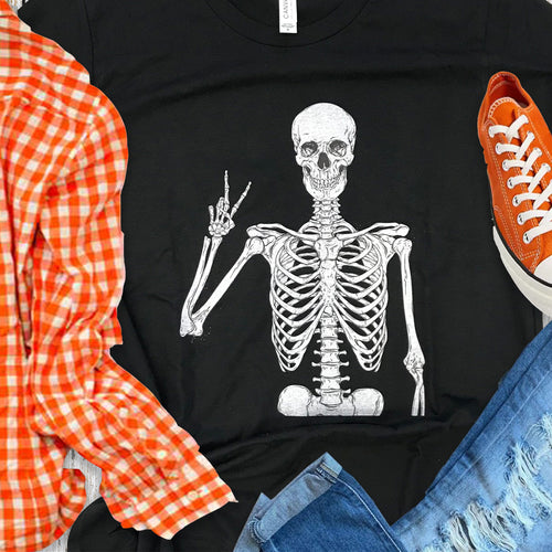 Peace Skeleton Halloween Tshirt