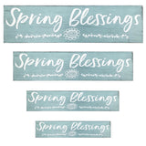 Spring Blessings Wood Wall Sign