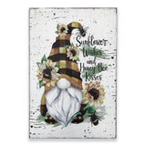 Sunflower Wishes And Honey Bee Kisses Gnome Sign