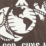 This House Is Protected By Gods Guns And A Lean Mean US Marine Wood Sign